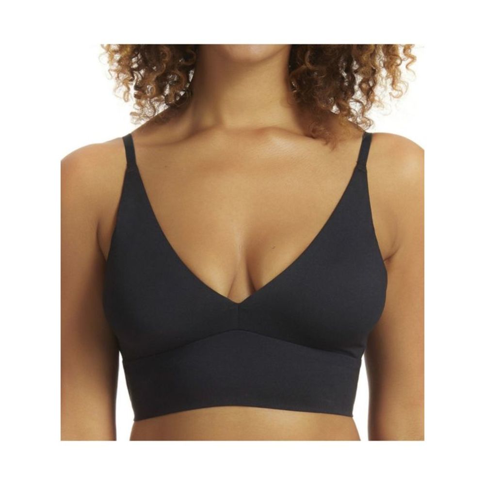 FINE LINES Intimates Black Pull On Wireless Bra M